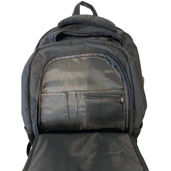 Monsdle Padded Computer Black Backpack - Picture 3 of 6